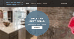 Desktop Screenshot of bryantpropertyinvestments.com