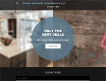 Tablet Screenshot of bryantpropertyinvestments.com